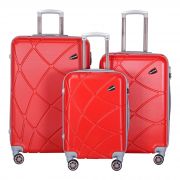 Купить Комплект чемоданов TEXAS CLUB 852, красный недорого